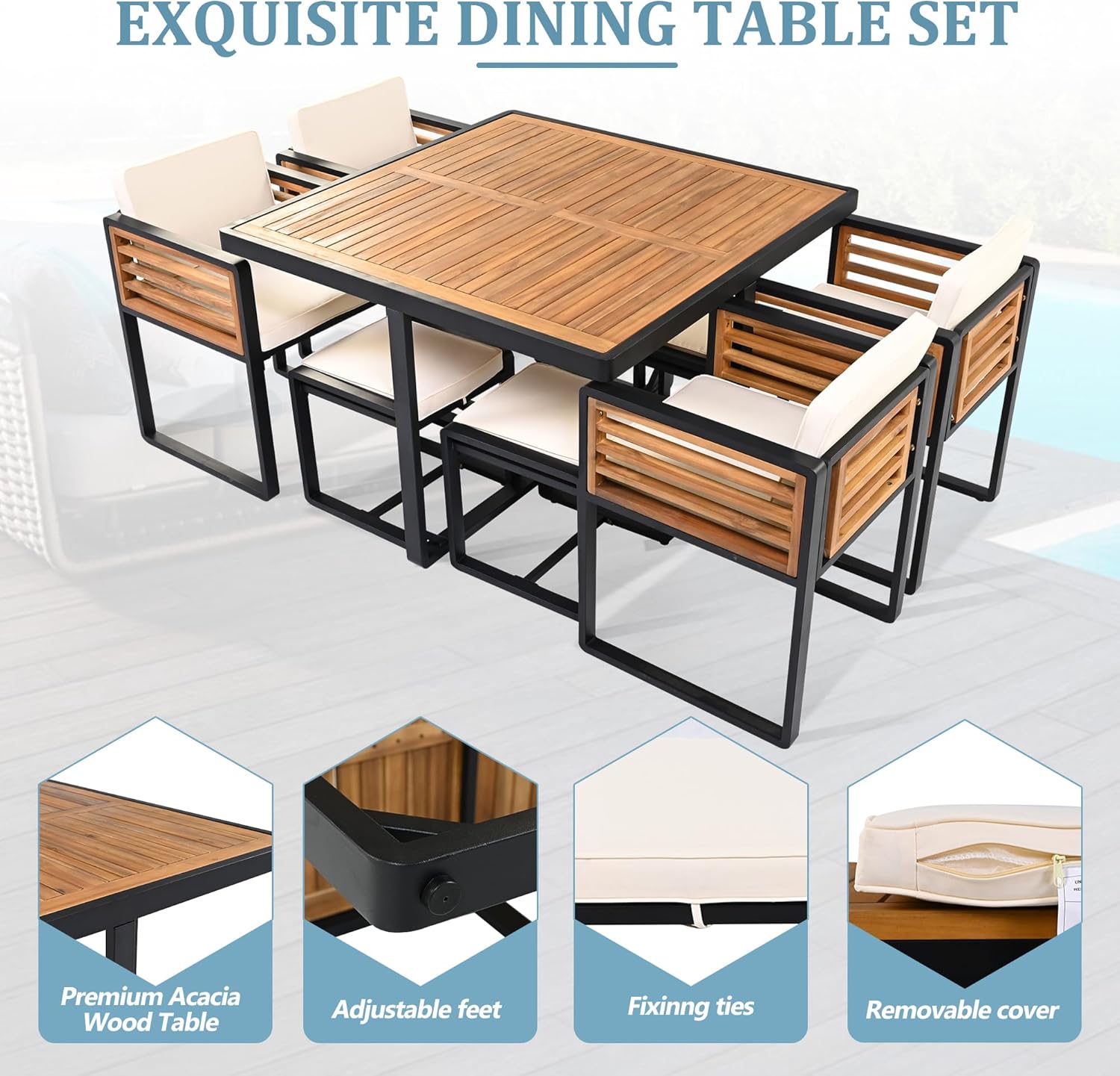 Step-by-step guide for buy SOFTSEA 18-piece outdoor dining set,SOFTSEA acacia wood patio set pros cons,best outdoor dining set for small patio,should I buy SOFTSEA dining set,SOFTSEA vs similar outdoor sets,acacia wood dining set worth buying - complete tutorial
