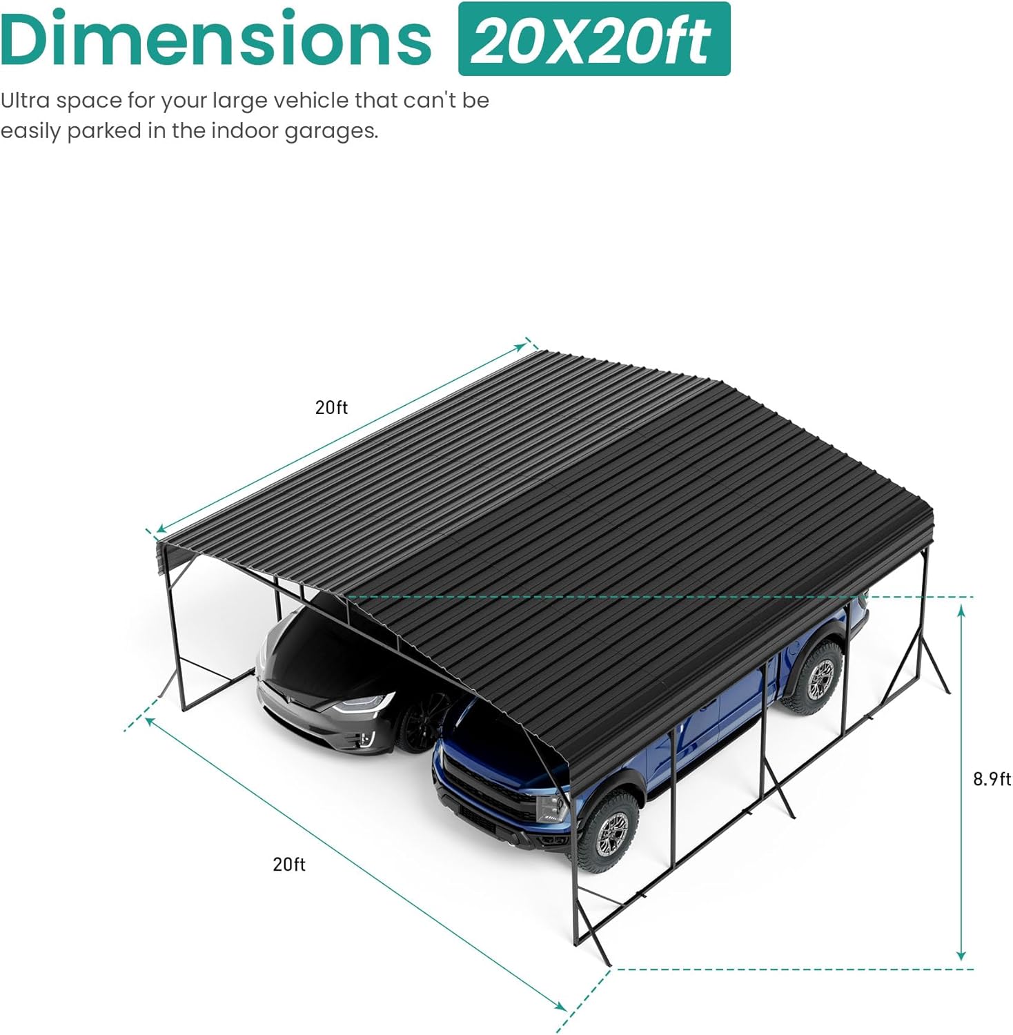 buy SUNBURY 20x20 carport,SUNBURY carport wind snow resistant,20x20 steel carport pros cons,best carport for SUV RV,SUNBURY metal canopy worth buying,should I buy a steel carport unboxing and complete package contents