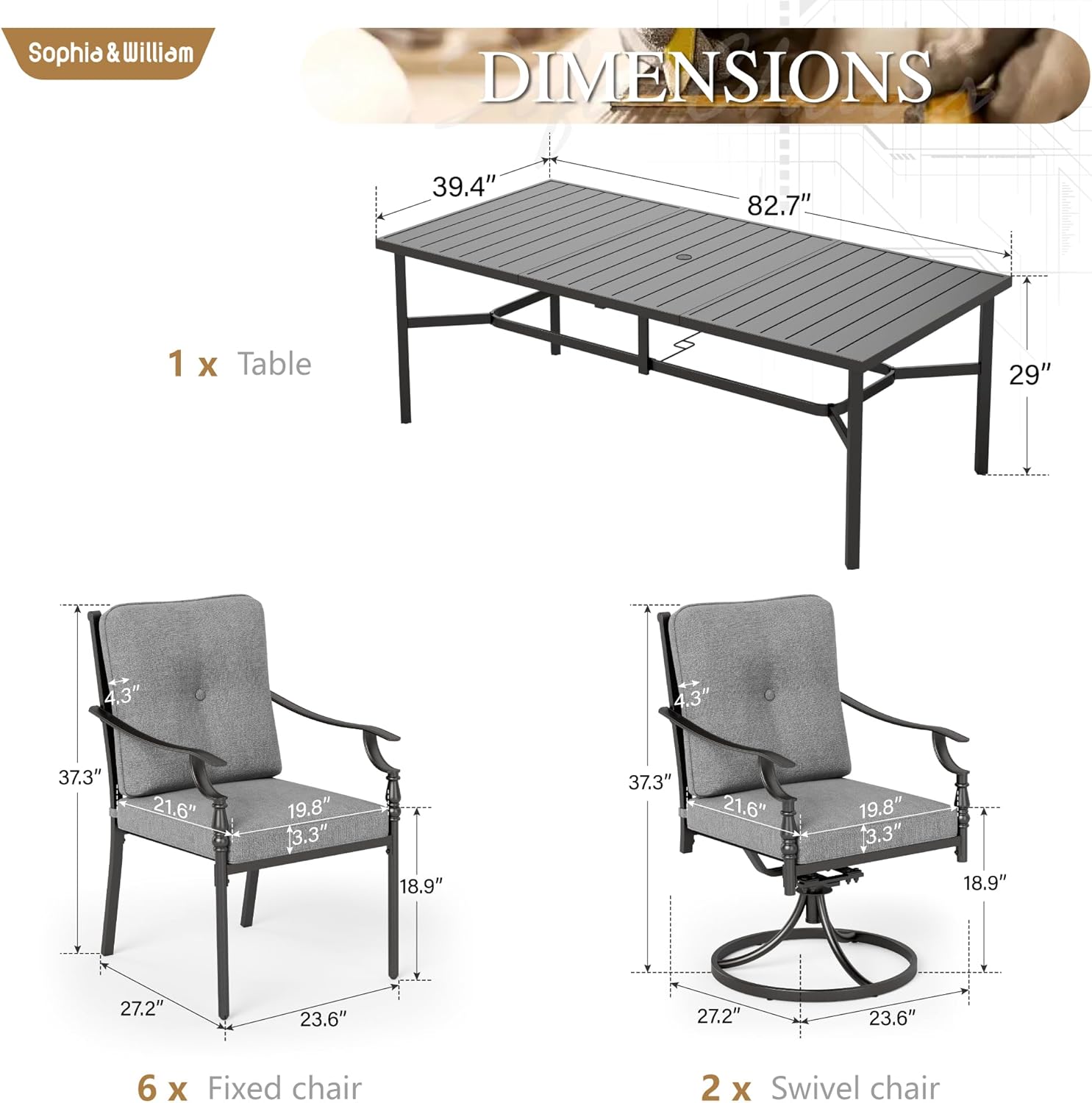 buy Sophia William patio dining set,Sophia William vs other patio sets,should I buy Sophia William dining set,Sophia William patio set pros cons,best 8 person outdoor dining set for backyard,Sophia William dining set worth buying unboxing and complete package contents