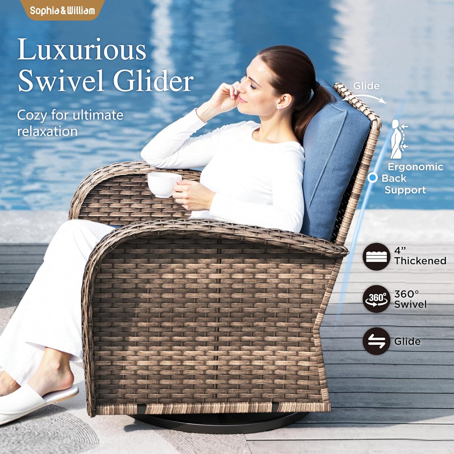 buy Sophia William patio set,Sophia William wicker rattan worth buying,patio conversation set for cars,Sophia William outdoor set pros cons,best outdoor sofa set for vehicles,should I buy Sophia William glider set unboxing and complete package contents