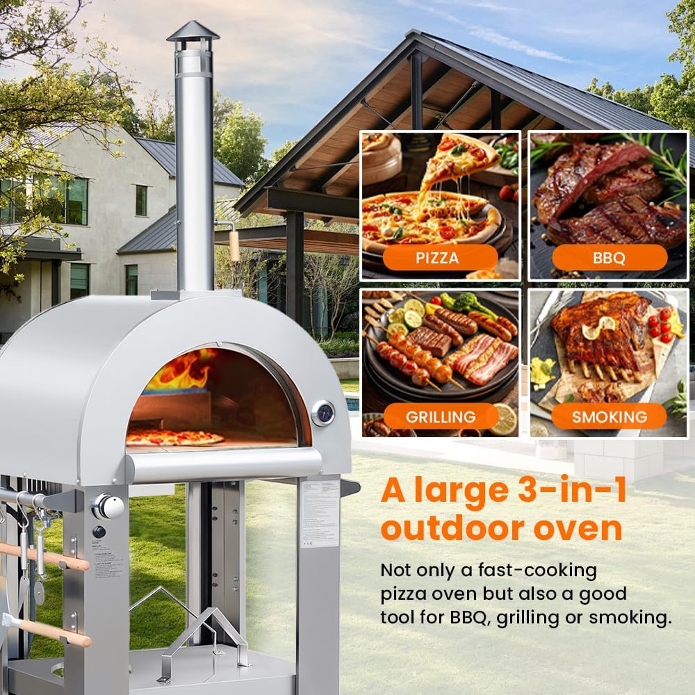Unboxing the UYRIE 32.5 dual fuel pizza oven