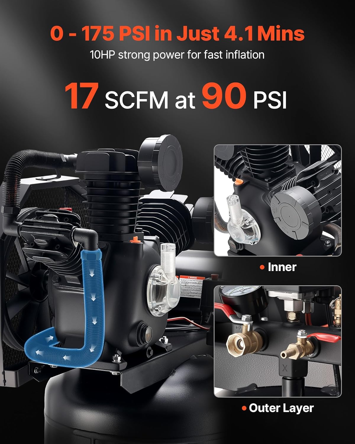 buy VEVOR 80 gallon air compressor,VEVOR 80 gallon compressor worth buying,best industrial air compressor for workshop,VEVOR 10HP compressor pros cons,should I buy a VEVOR air compressor,80 gallon air compressor for large shop unboxing and complete package contents