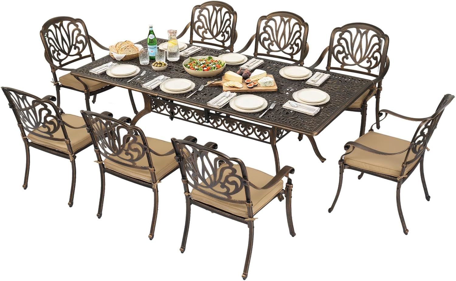 Image 1 of buy VINGLI cast aluminum patio dining set