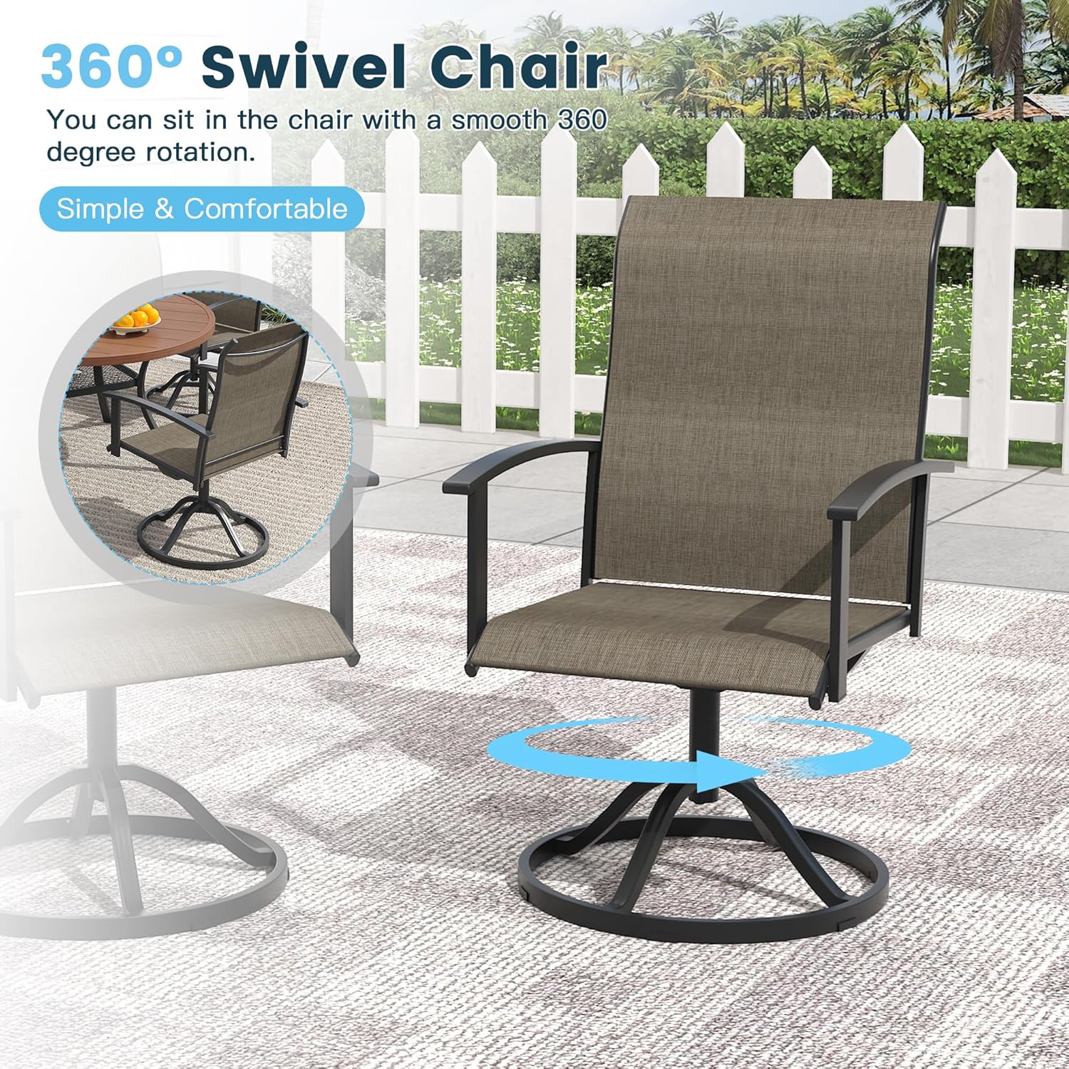 buy VOXBIN patio dining set performance testing and real-world results