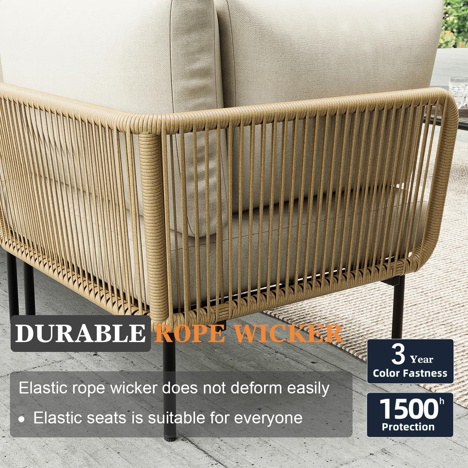 buy Vakollia outdoor patio sofa set,Vakollia wicker sectional pros cons,best L-shaped conversation sofa for patio,outdoor sofa set vs alternatives,should I buy a rope wicker patio set,Vakollia patio furniture worth buying performance testing and real-world results