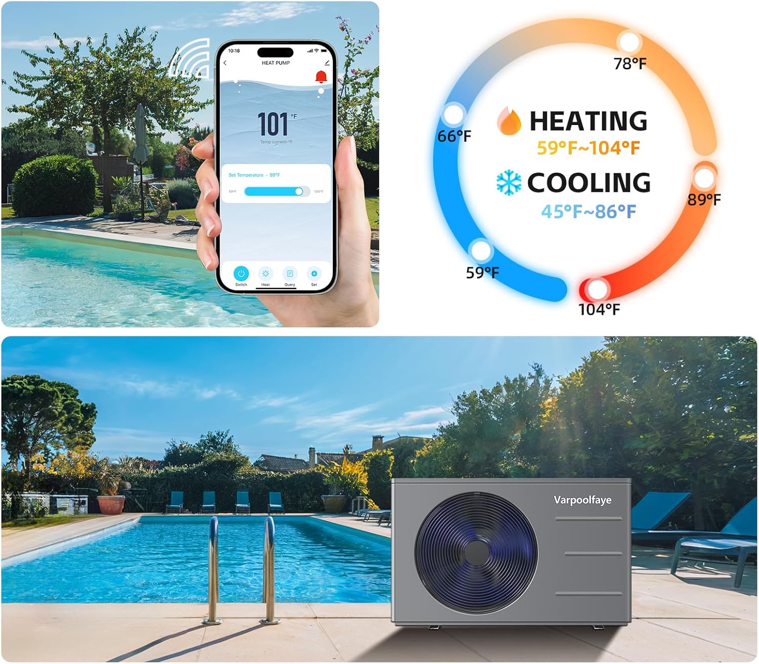 Step-by-step guide for buy Varpoolfaye pool heat pump,Varpoolfaye pool heat pump pros cons,40000 BTU pool heater worth buying,best pool heat pump for above ground pool,pool heat pump WiFi control schedule,should I buy Varpoolfaye pool heater - complete tutorial