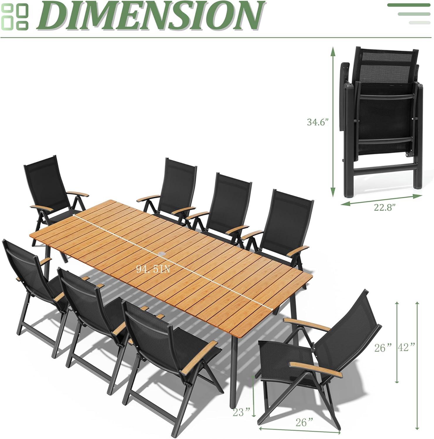 buy VredHom outdoor dining set,VredHom patio set pros cons,best outdoor dining set for 8,aluminum patio furniture worth it,should I buy VredHom dining set,all weather dining set for deck unboxing and complete package contents