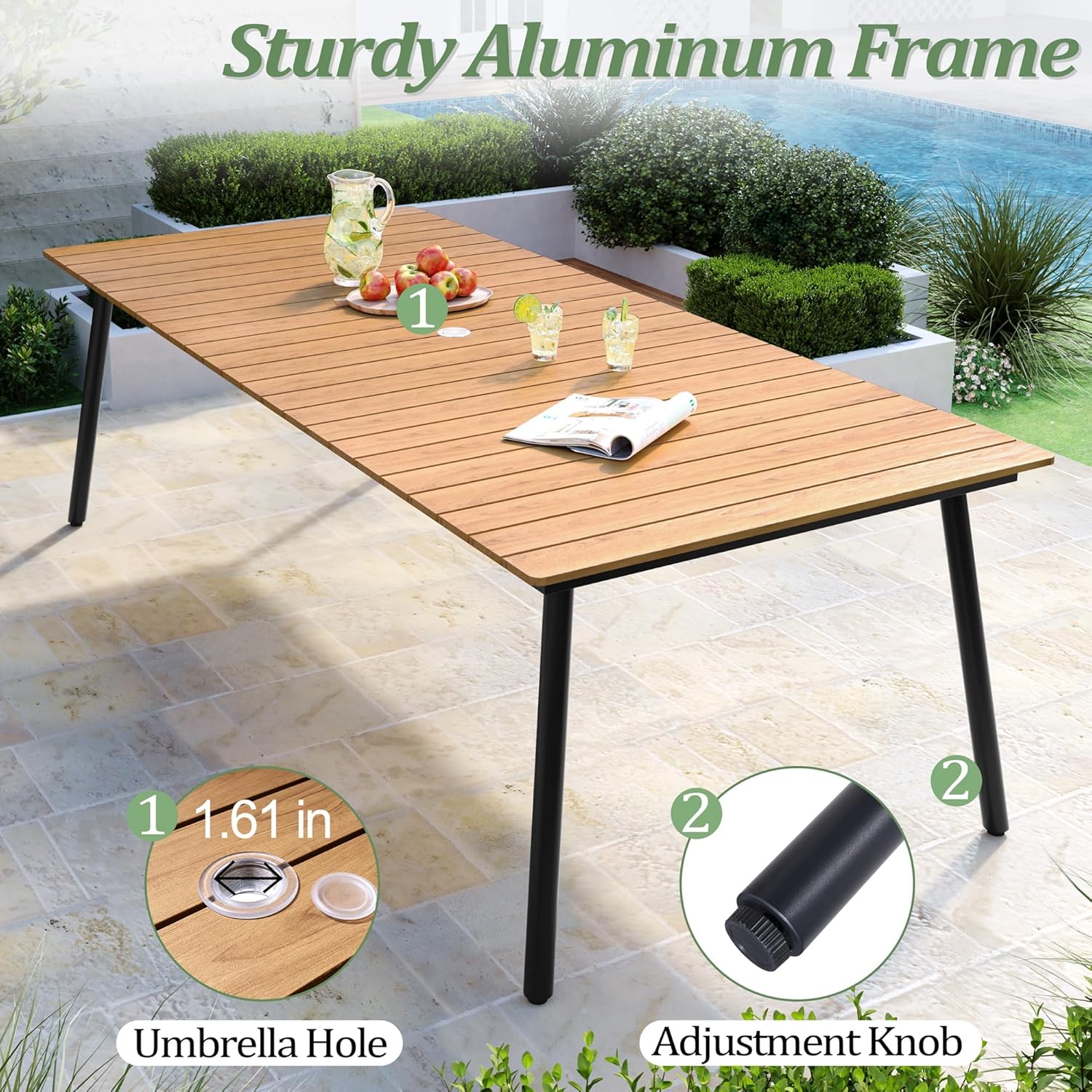 Step-by-step guide for buy VredHom outdoor dining set,VredHom patio set pros cons,best outdoor dining set for 8,aluminum patio furniture worth it,should I buy VredHom dining set,all weather dining set for deck - complete tutorial