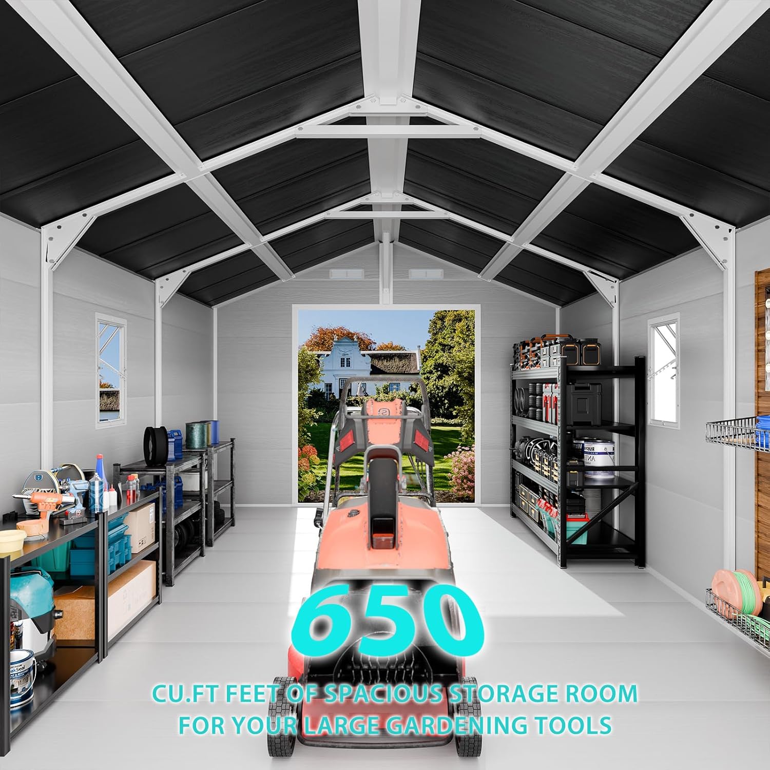 buy WELYAS resin storage shed,WELYAS 8x14 resin shed pros cons,best resin shed for backyard storage,WELYAS shed with floor vs others,is WELYAS shed worth buying,should I buy a resin garden shed unboxing and complete package contents