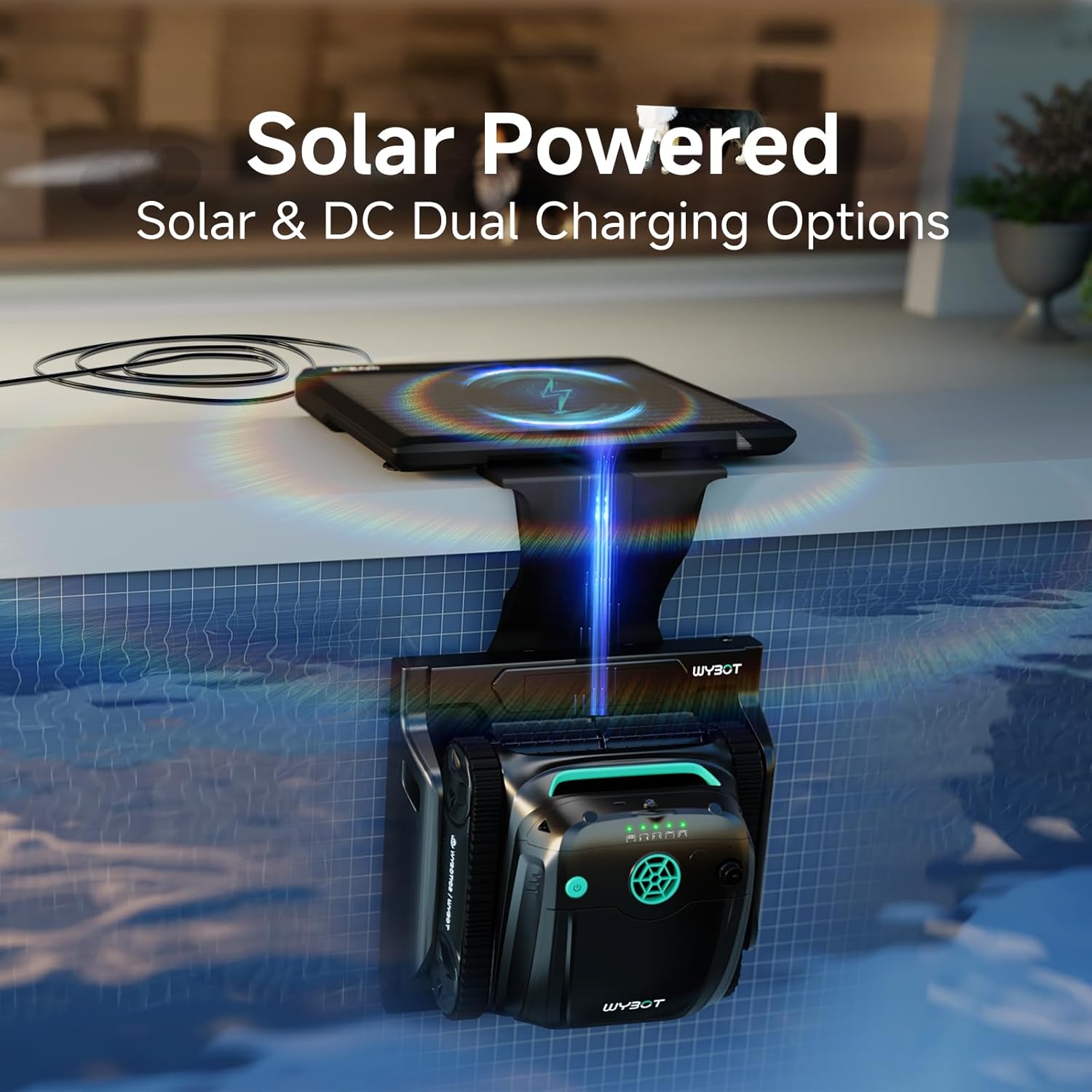 buy WYBOT S2 solar pool cleaner,should I buy WYBOT S2 pool cleaner,WYBOT S2 vs other solar pool cleaners,WYBOT S2 pros cons,WYBOT S2 worth buying,best solar robotic pool cleaner for in-ground pools unboxing and complete package contents