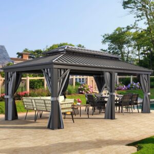 Image 1 of buy YITAHOME 12x20ft metal gazebo