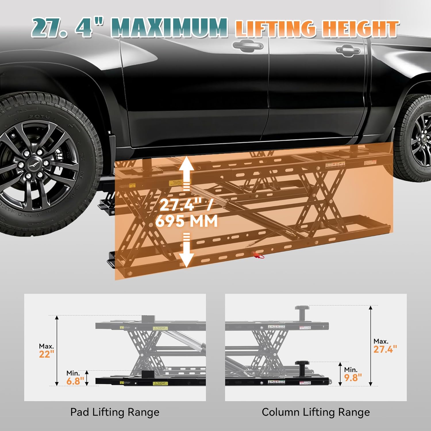 buy YUMPIE 8000 lbs portable car lift,best portable car lift for home garage,YUMPIE car lift pros cons,8000 lbs car lift worth buying,portable car lift vs scissor lift,heavy duty car lift for SUV performance testing and real-world results