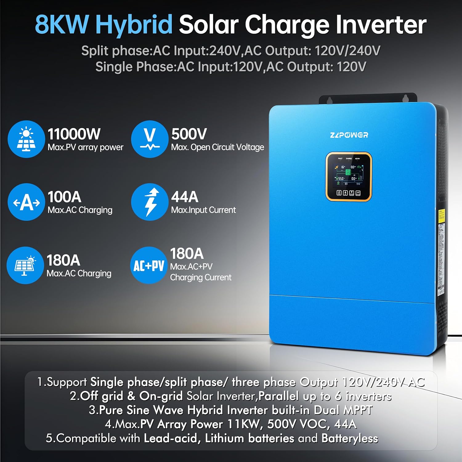 buy ZLPOWER 10000W 48V solar inverter split phase,best solar inverter for off-grid home,ZLPOWER 10kW hybrid inverter pros cons,split phase solar inverter 120V 240V worth buying,should I buy ZLPOWER inverter,ZLPOWER vs other 10kW solar inverters unboxing and complete package contents