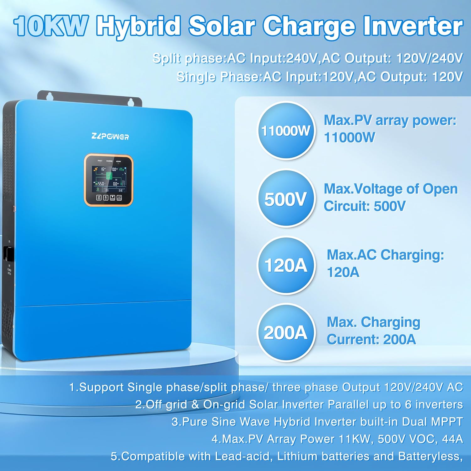 buy ZLPOWER 10000W solar inverter,ZLPOWER 10000W inverter pros cons,best 48V solar inverter for whole home,should I buy ZLPOWER hybrid inverter,ZLPOWER vs Growatt solar inverter,ZLPOWER inverter worth buying unboxing and complete package contents