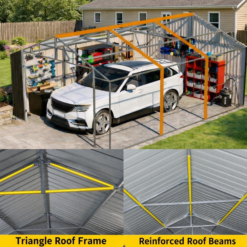 Step-by-step guide for buy ZMAD metal garage shed,should I buy ZMAD garage shed,ZMAD shed pros cons,best outdoor storage shed for truck,ZMAD vs Arrow shed,heavy duty metal shed worth buying - complete tutorial