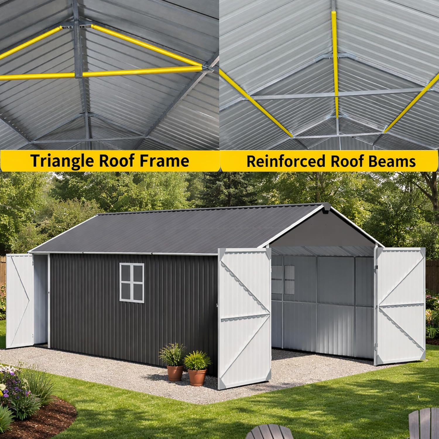 buy ZMAD metal garage shed,should I buy ZMAD garage shed,ZMAD shed pros cons,best outdoor storage shed for truck,ZMAD vs Arrow shed,heavy duty metal shed worth buying performance testing and real-world results