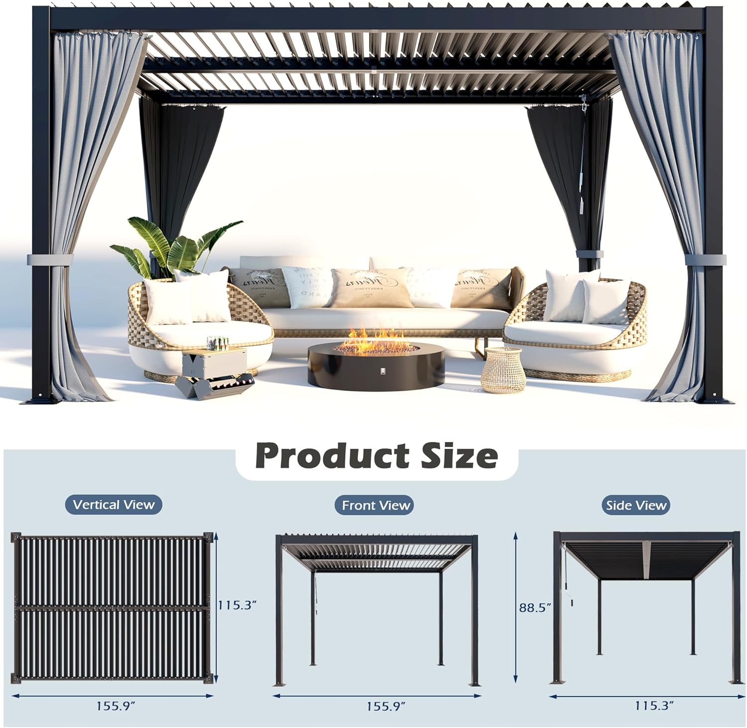 buy aluminum louvered pergola,should I buy a louvered pergola,aluminum pergola pros cons,best pergola for patio,louvered roof pergola worth buying,adjustable roof pergola vs fixed unboxing and complete package contents