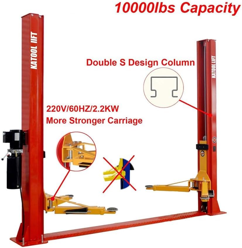 Step-by-step guide for buy autokato kt-h100 2 post lift,autokato kt-h100 10000lb lift specs,best 2 post lift for home garage,kt-h100 vs challenger 2 post lift,autokato car lift pros cons,should I buy a clearfloor lift for car - complete tutorial