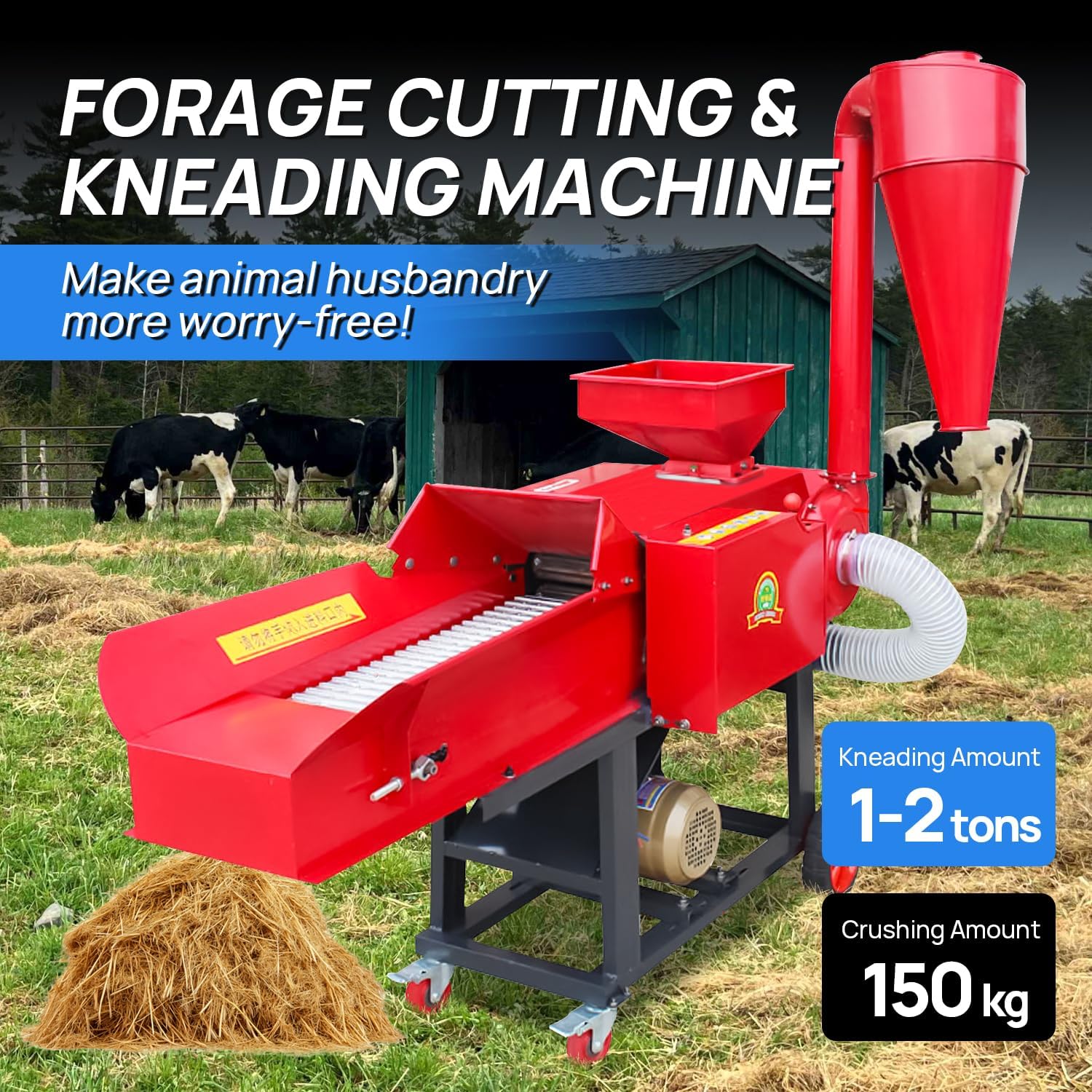 buy bonxrdun hay chopper 110v,best hay cutter for farm,bonxrdun 3kw straw crusher pros cons,hay chopper vs corn shredder for animal feed,should i buy a hay pulverizer for cattle,best grass cutting machine for ranch unboxing and complete package contents