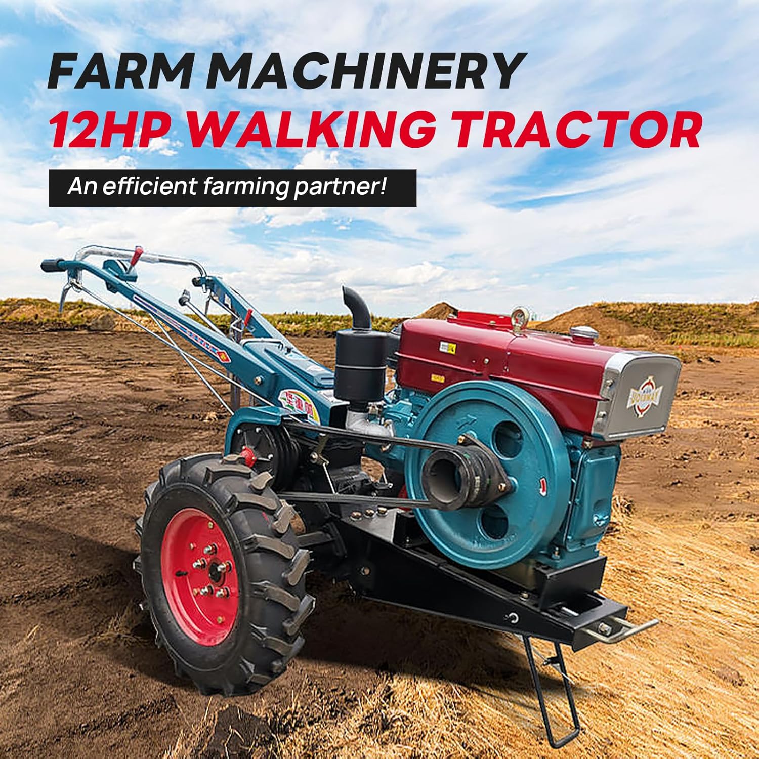 buy bonxrdun walking tractor,bonxrdun walking tractor pros cons,best two wheel tractor for small farm,should i buy a walking tractor,12 hp walking tractor worth buying,walking tractor vs hand tiller unboxing and complete package contents