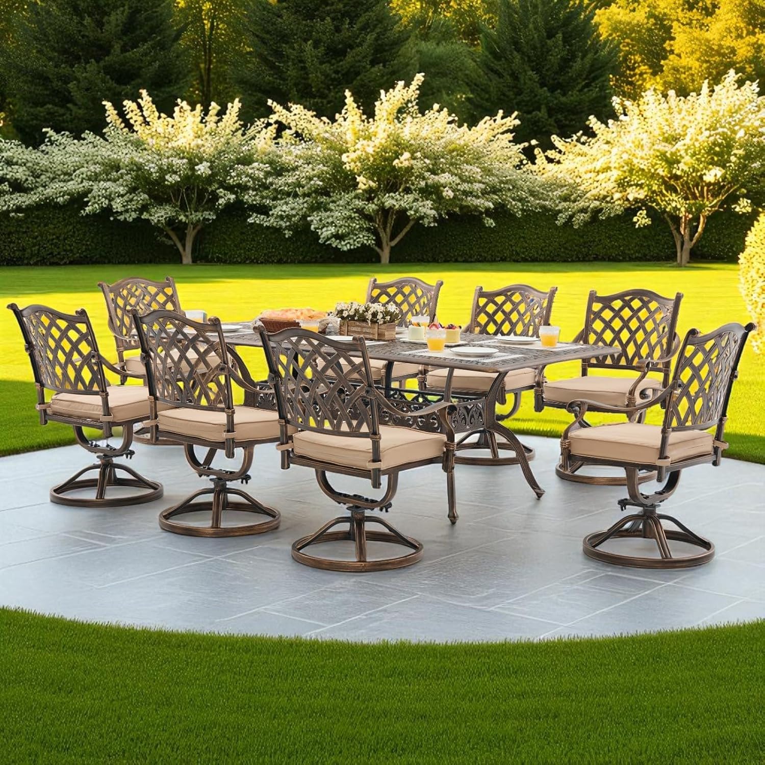 buy cast aluminum patio dining set,should I buy cast aluminum patio furniture,best cast aluminum dining set for patio,cast aluminum vs wrought iron patio set,cast aluminum patio set pros cons,cast aluminum outdoor dining set worth buying unboxing and complete package contents