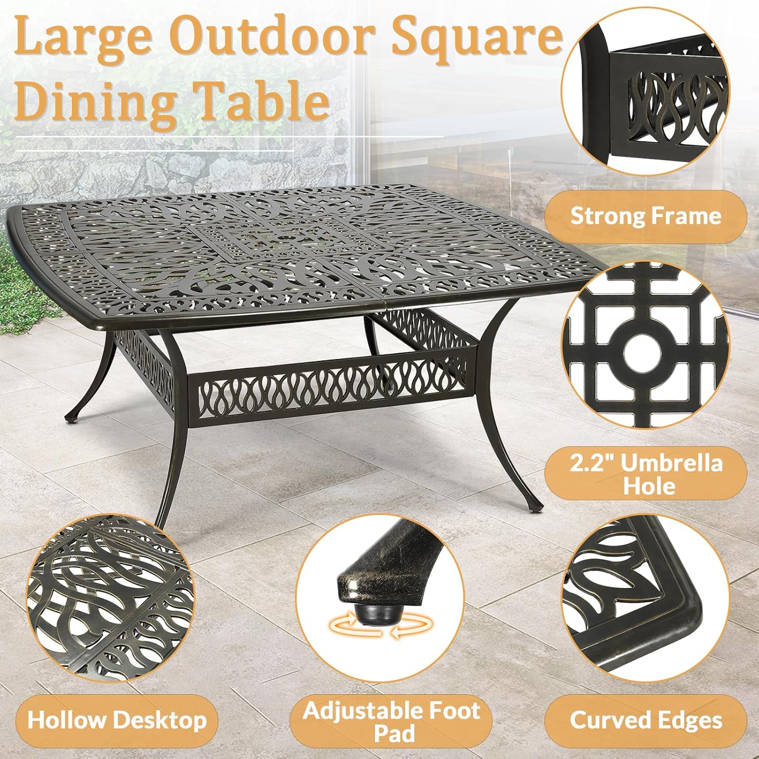 buy cast aluminum patio dining set,best outdoor dining set for large families,cast aluminum vs wicker patio furniture,W WARMHOL dining set pros cons,swivel rocker chairs for patio worth it,should I buy a 9 piece dining set performance testing and real-world results