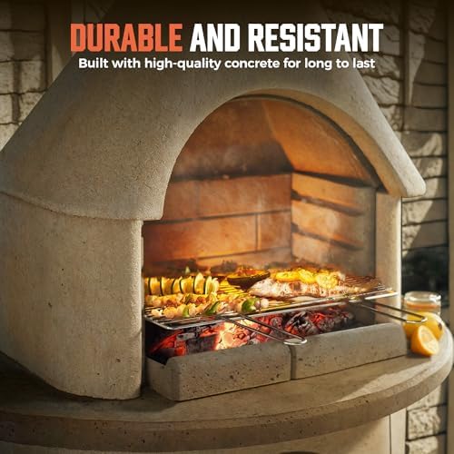 buy concrete outdoor fireplace,concrete fireplace with grill worth buying,BIG HORN PRIME fireplace pros cons,best outdoor fireplace for grilling,wood burning fireplace with storage,should I buy a concrete chimenea performance testing and real-world results