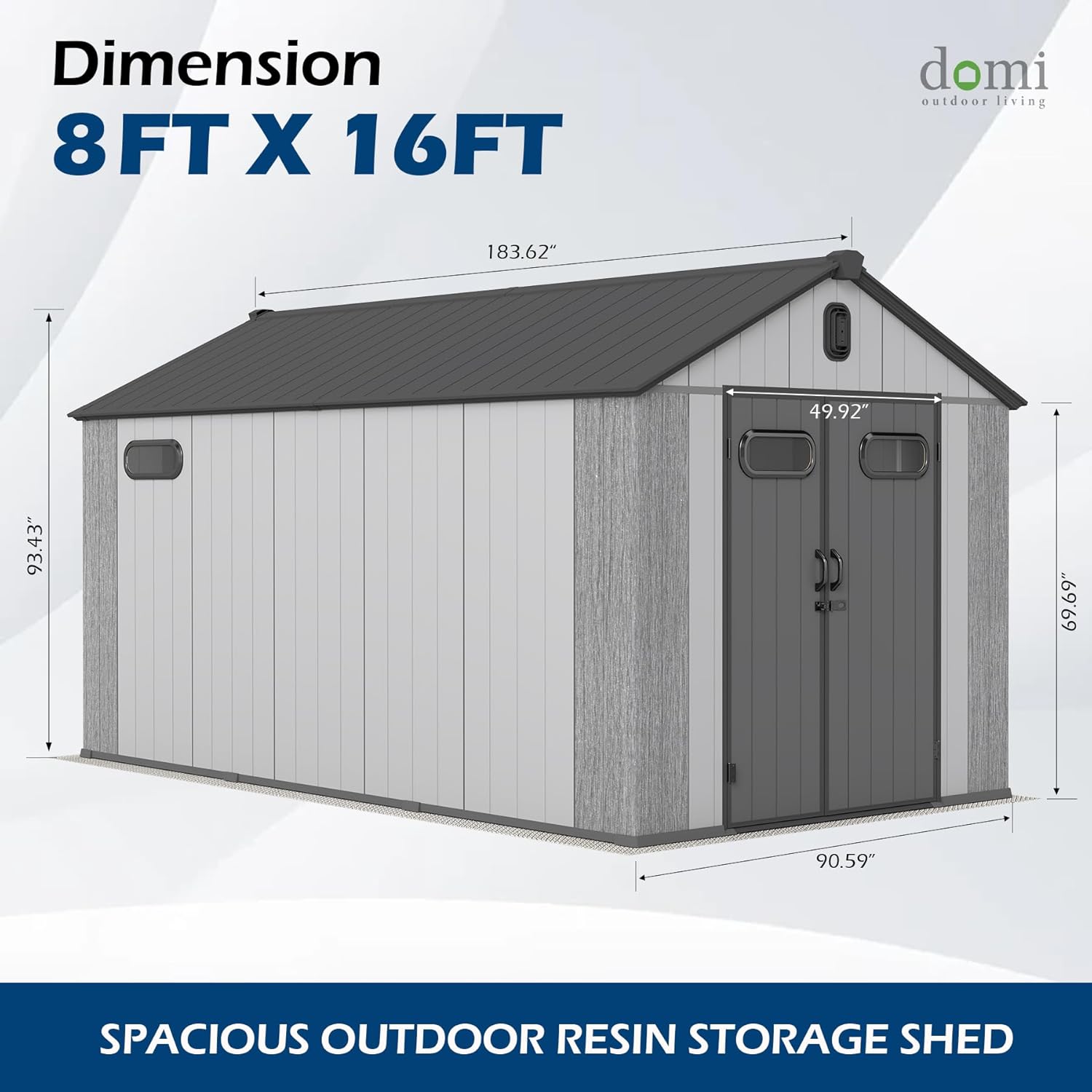 buy domi 8x16 resin shed,should i buy domi outdoor shed,domi plastic shed vs metal,domi 8x16 shed pros and cons,best resin storage shed for car,domi shed worth buying unboxing and complete package contents