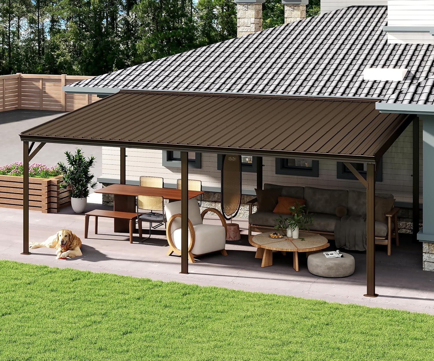 Image 1 of buy domi lean-to gazebo