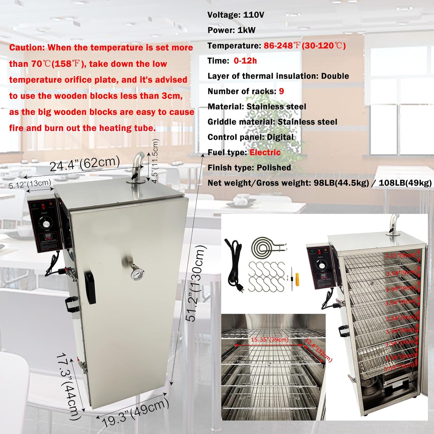 buy electric meat smoker oven,best electric smoker for bacon,should I buy Banfluxion smoker,commercial smoke oven pros cons,electric meat smoke oven worth buying,best stainless steel smoker for sausage unboxing and complete package contents