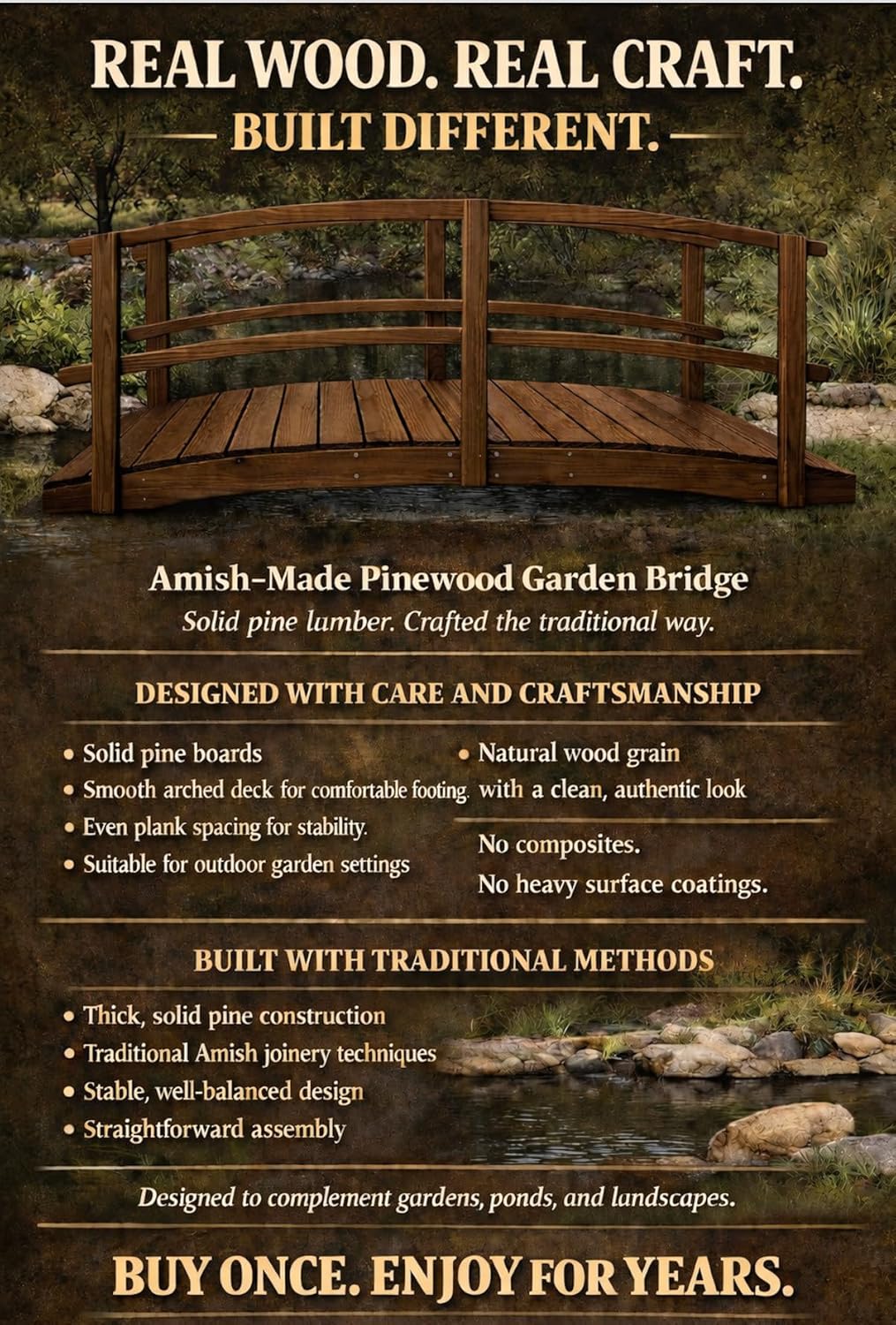 Step-by-step guide for buy garden bridge with rails,wooden garden footbridge for pond,amish made bridge pros cons,decorative bridge for landscaping,should I buy a garden bridge,best bridge for koi pond - complete tutorial