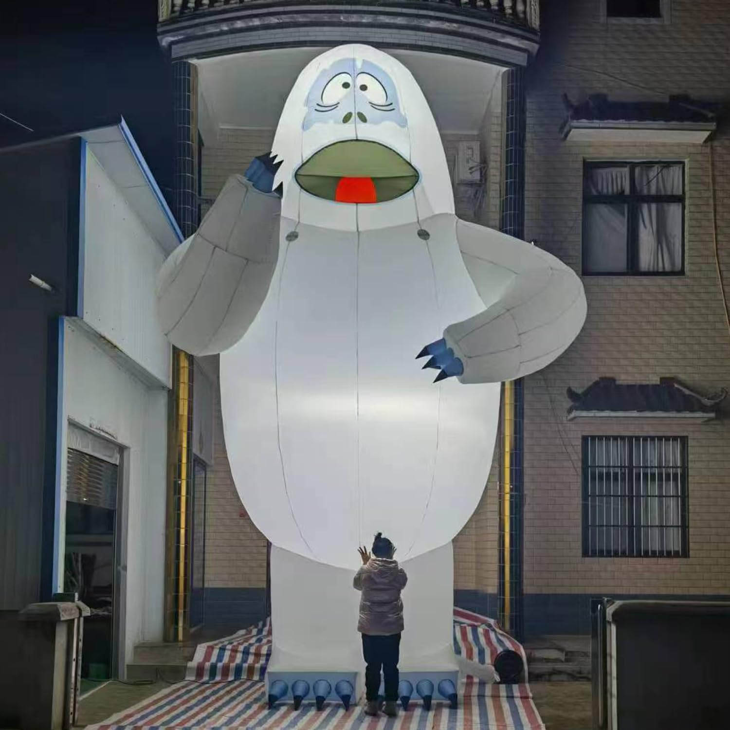 buy giant inflatable bumble snowman,best giant inflatable bumble snowman for lawn,giant inflatable bumble snowman pros cons,should I buy a giant blow up snowman decoration,giant inflatable bumble snowman vs other outdoor decor,LOBINZCH giant inflatable snowman worth buying unboxing and complete package contents
