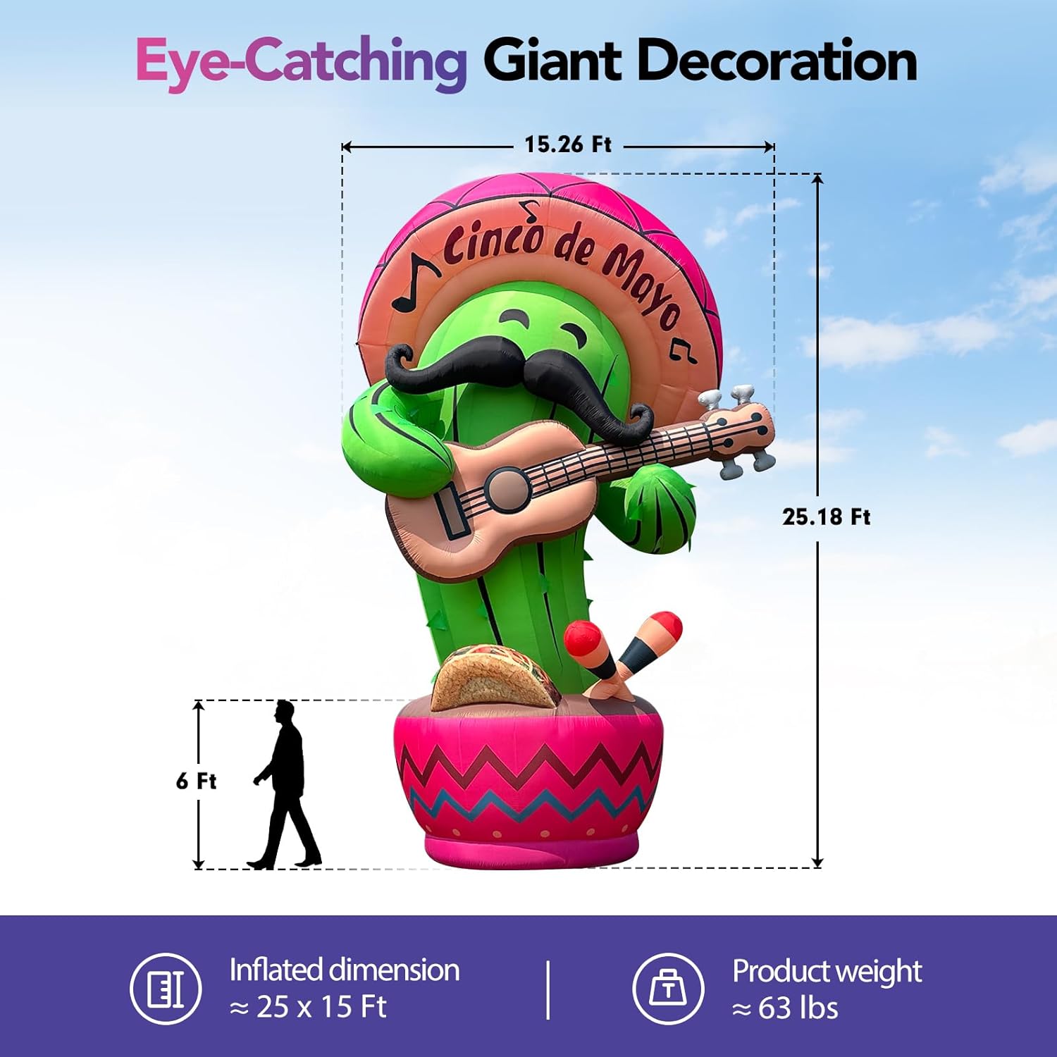 buy giant inflatable cactus for Cinco de Mayo,should I buy giant inflatable cactus,giant inflatable cactus vs other party decorations,giant inflatable cactus pros cons,best inflatable decoration for fiesta,giant inflatable cactus worth buying performance testing and real-world results