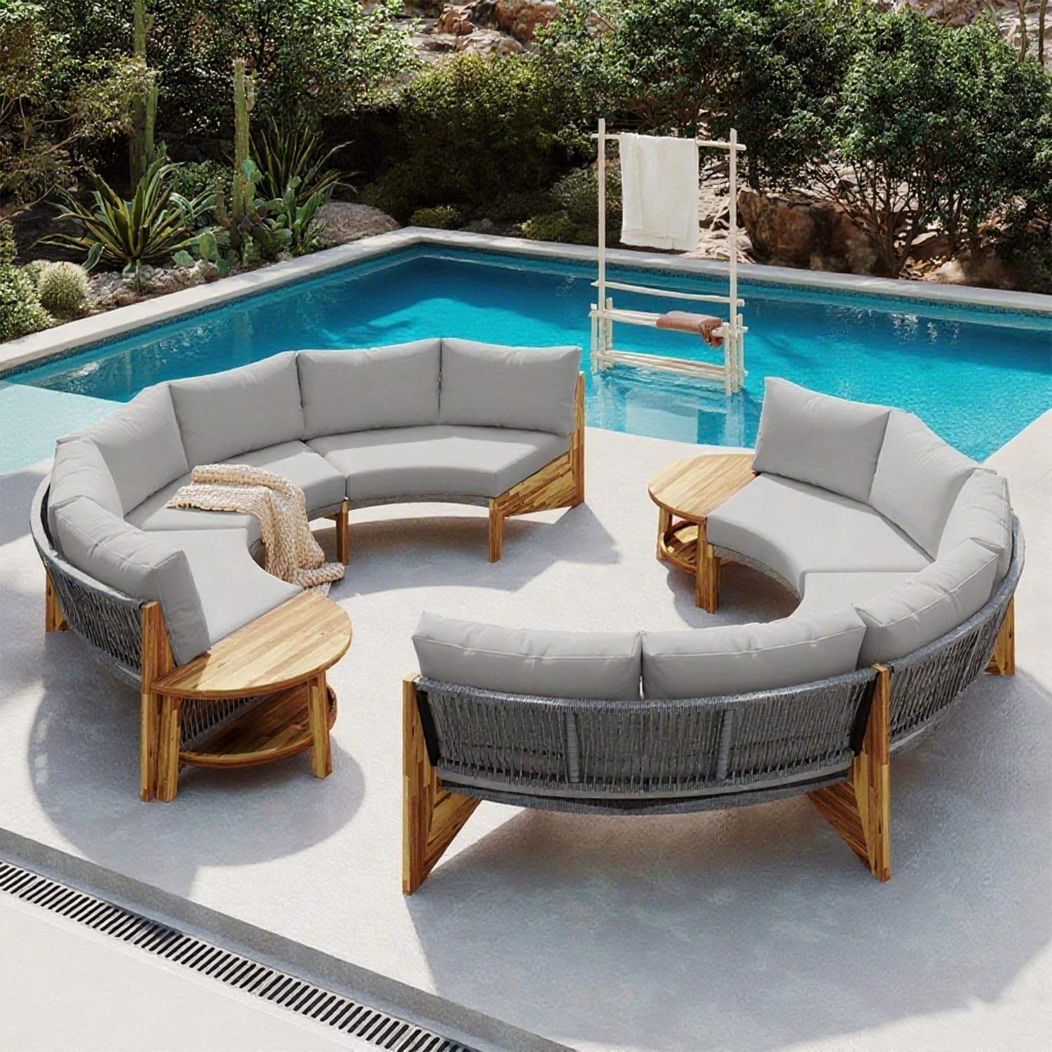 Image 1 of buy half moon patio furniture set