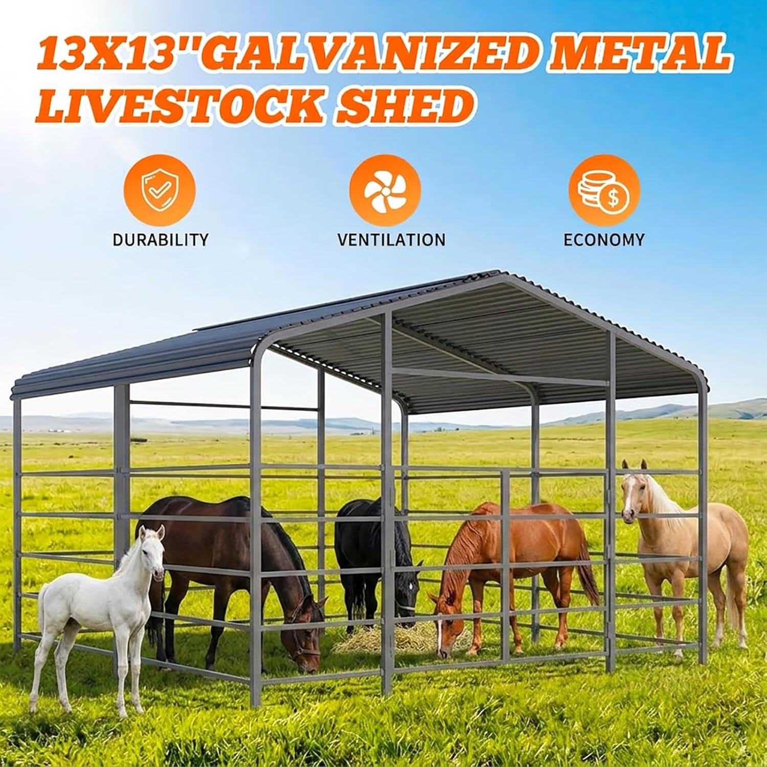 buy heavy duty livestock shelter,best galvanized steel corral shelter,heavy duty livestock shelter pros cons,livestock shelter worth buying,best run-in shed for horses,MachPro shelter for cattle unboxing and complete package contents