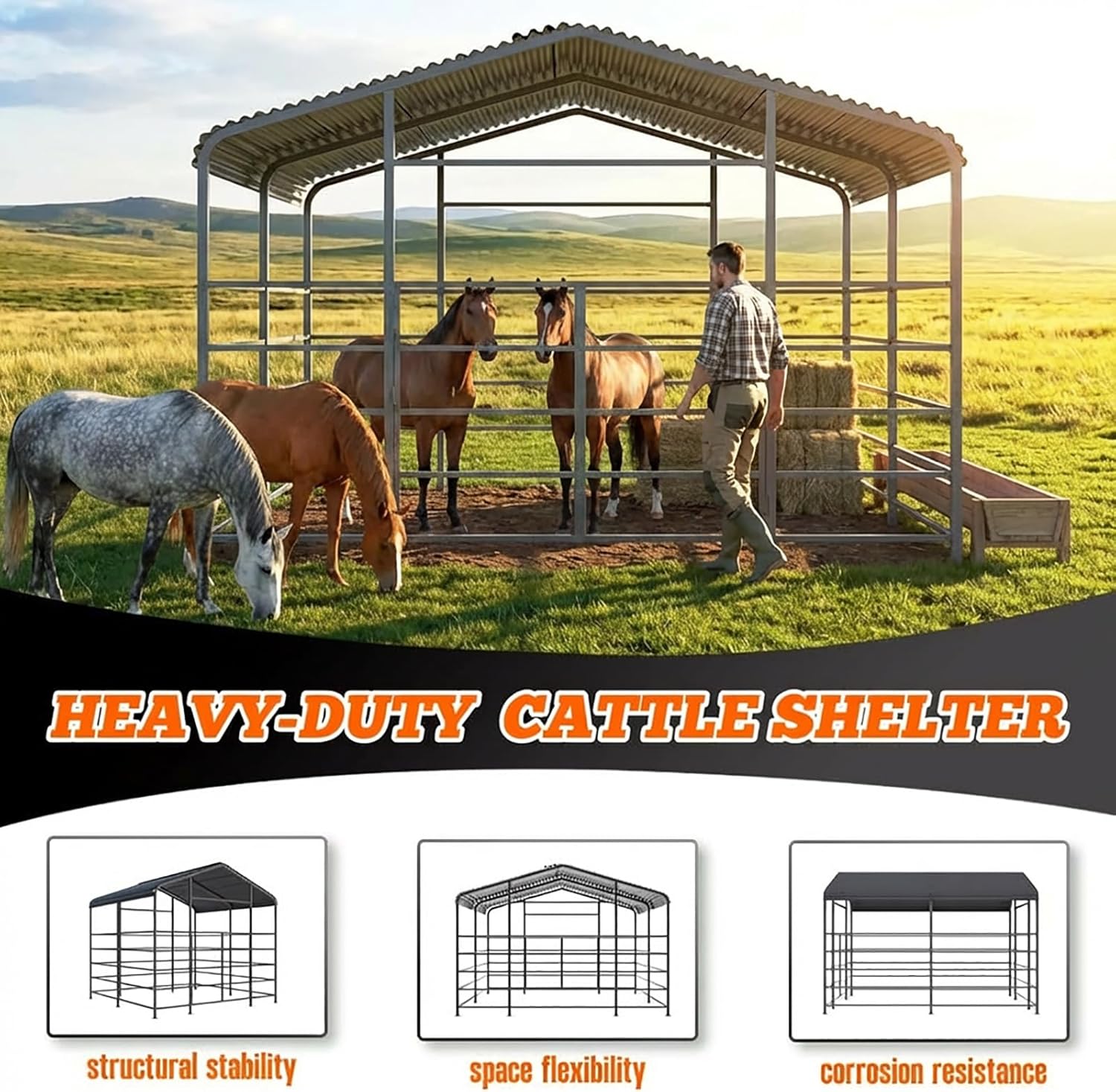 Step-by-step guide for buy heavy duty livestock shelter,best galvanized steel corral shelter,heavy duty livestock shelter pros cons,livestock shelter worth buying,best run-in shed for horses,MachPro shelter for cattle - complete tutorial