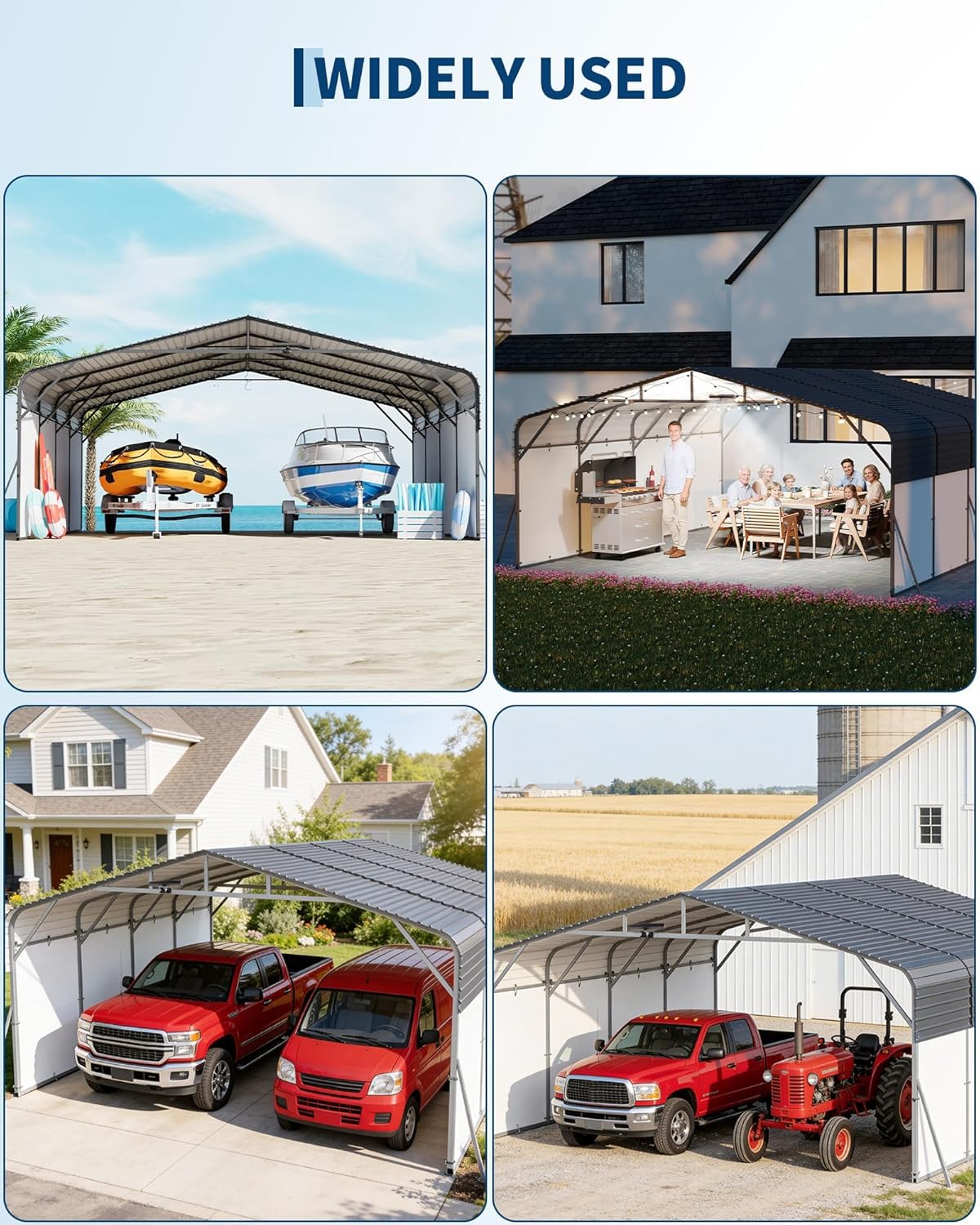 buy heavy duty metal carport,should I buy a metal carport for my truck,Garvee carport vs other brands,heavy duty carport pros and cons,best metal carport for boats worth buying,20x20 carport for vehicles honest review unboxing and complete package contents
