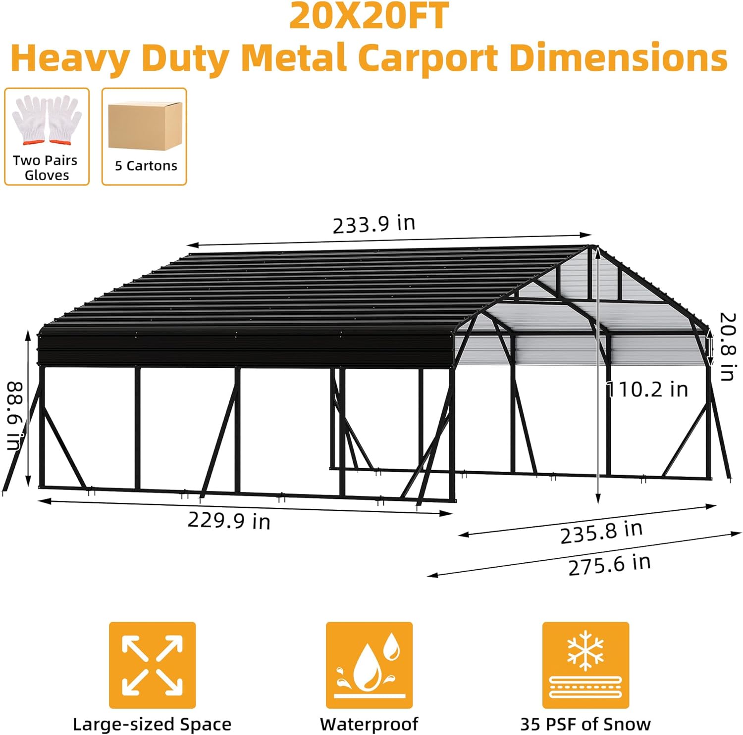 buy heavy duty metal carport,best metal carport for trucks,heavy duty carport pros cons,metal carport vs canvas,should I buy a metal carport,galvanized steel carport worth it unboxing and complete package contents