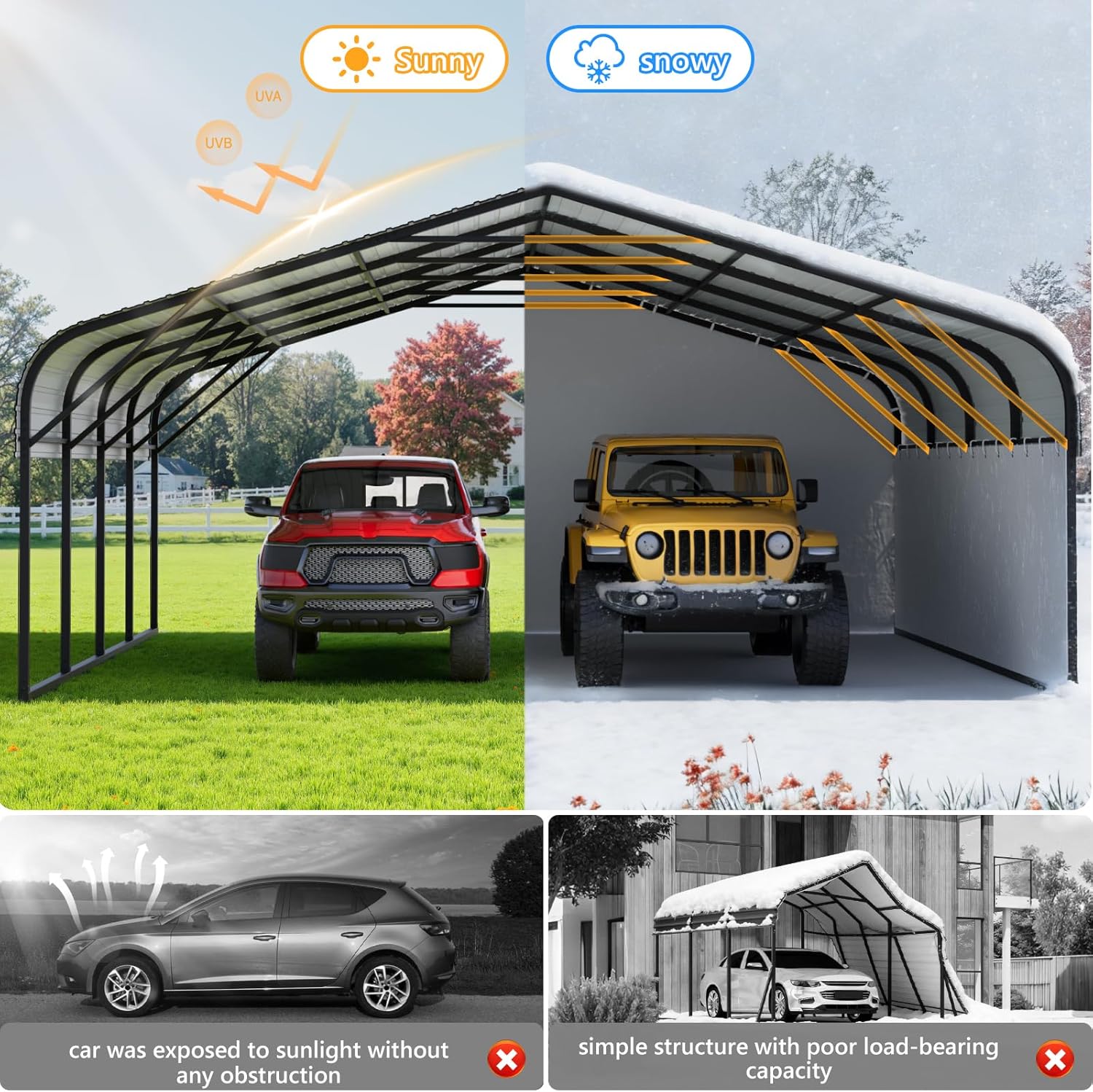 Step-by-step guide for buy heavy duty metal carport,20x20 metal carport pros cons,best metal carport for cars,heavy duty carport canopy vs alternatives,should I buy a metal carport with sidewalls,metal carport worth buying - complete tutorial