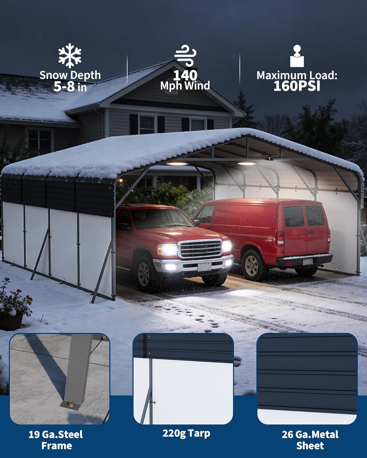 Step-by-step guide for buy heavy duty metal carport,should I buy a metal carport for my truck,Garvee carport vs other brands,heavy duty carport pros and cons,best metal carport for boats worth buying,20x20 carport for vehicles honest review - complete tutorial