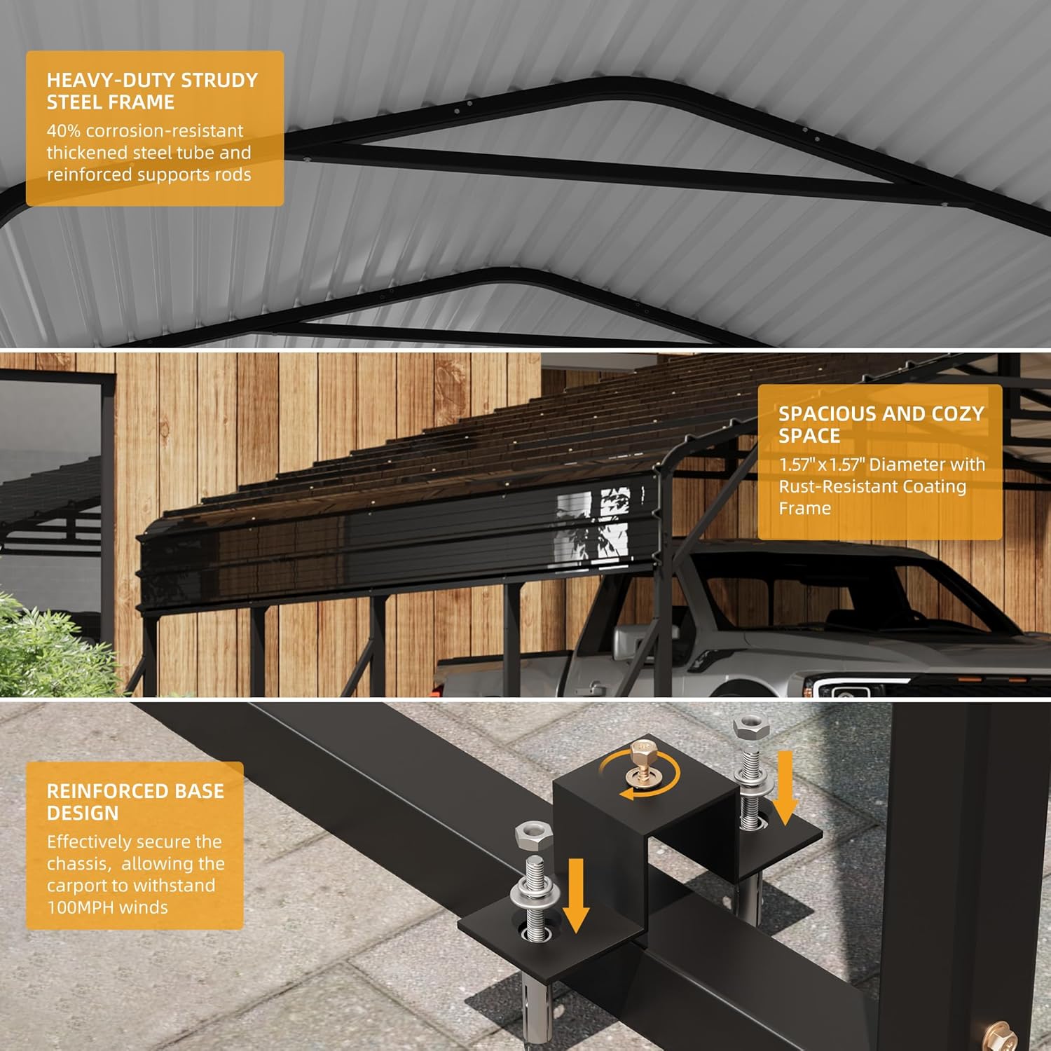 Step-by-step guide for buy heavy duty metal carport,best metal carport for trucks,heavy duty carport pros cons,metal carport vs canvas,should I buy a metal carport,galvanized steel carport worth it - complete tutorial