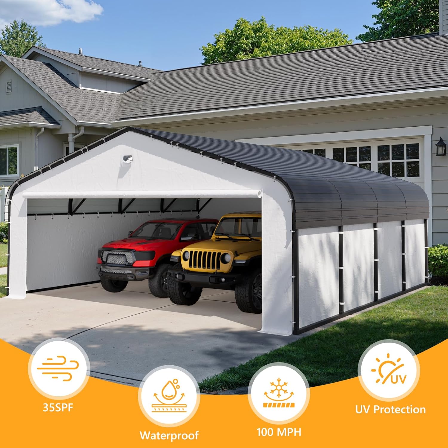buy heavy duty metal carport,20x20 metal carport pros cons,best metal carport for cars,heavy duty carport canopy vs alternatives,should I buy a metal carport with sidewalls,metal carport worth buying performance testing and real-world results