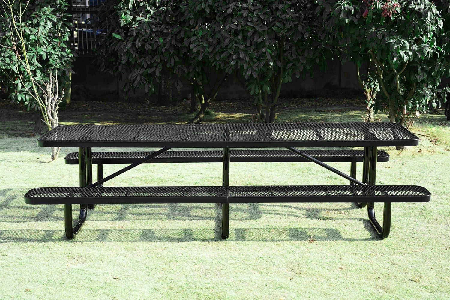 buy heavy duty metal picnic table,heavy duty picnic table pros cons,best metal picnic table for park,should I buy a heavy duty commercial picnic table,expanded metal picnic table durability,1200 lb capacity picnic table worth it performance testing and real-world results