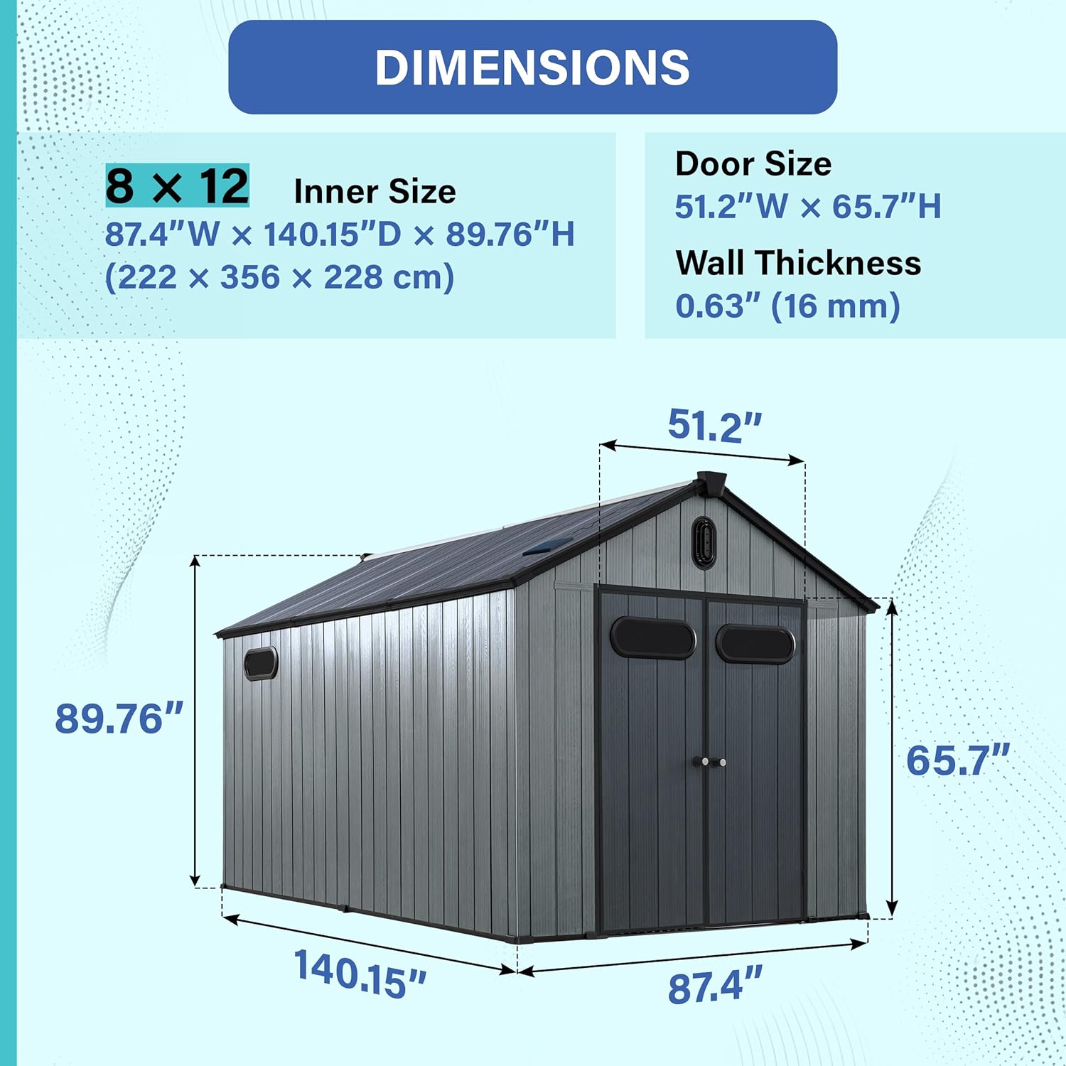 buy heavy duty outdoor storage shed,best heavy duty resin shed for backyard,plastic storage shed weatherproof worth it,PLEXALIFE 8x12 shed pros cons,outdoor shed with solar lights vs regular,should I buy a heavy duty plastic shed performance testing and real-world results