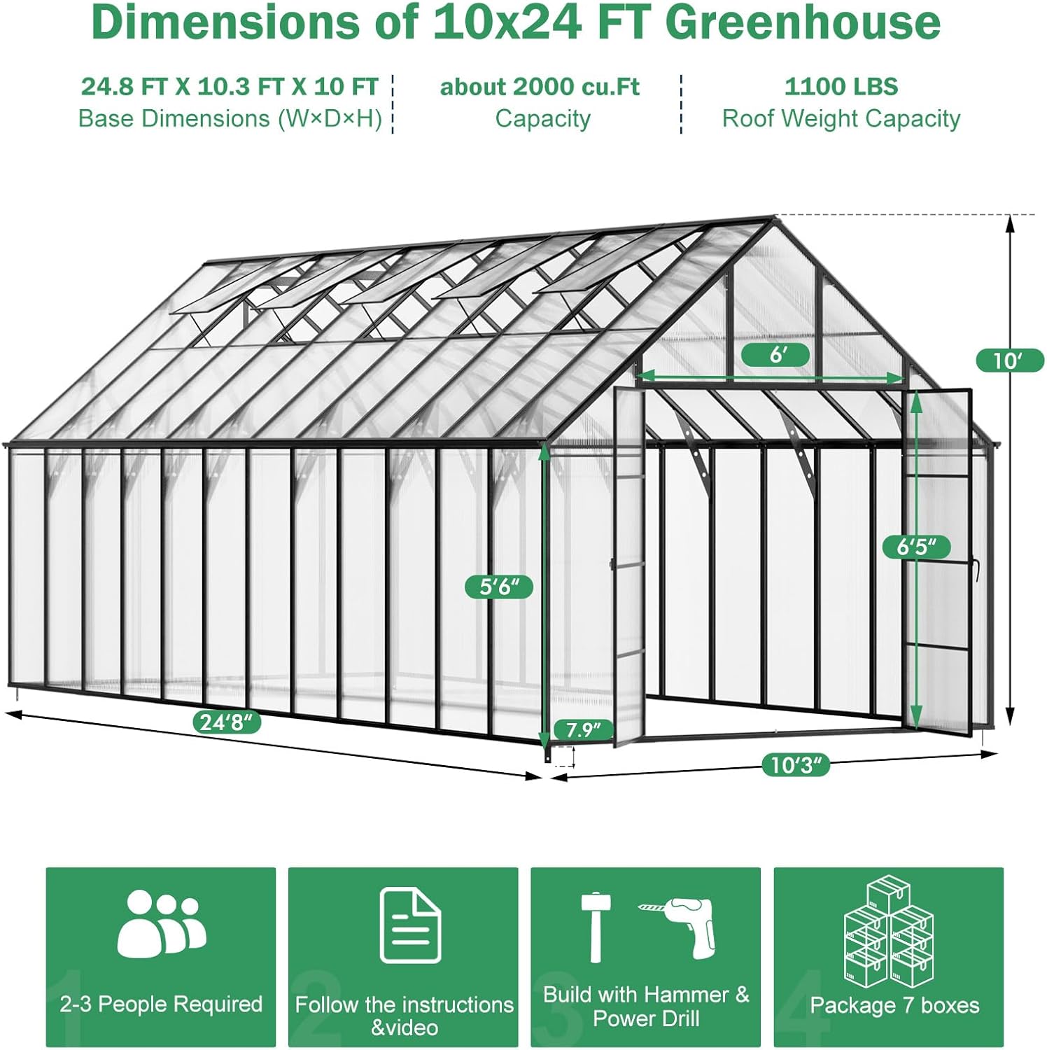 buy heavy duty polycarbonate greenhouse, best large walk-in greenhouse for outdoor, should I buy a polycarbonate greenhouse, JULY'S SONG greenhouse pros cons, heavy duty greenhouse vs alternatives, polycarbonate greenhouse worth buying for garden unboxing and complete package contents