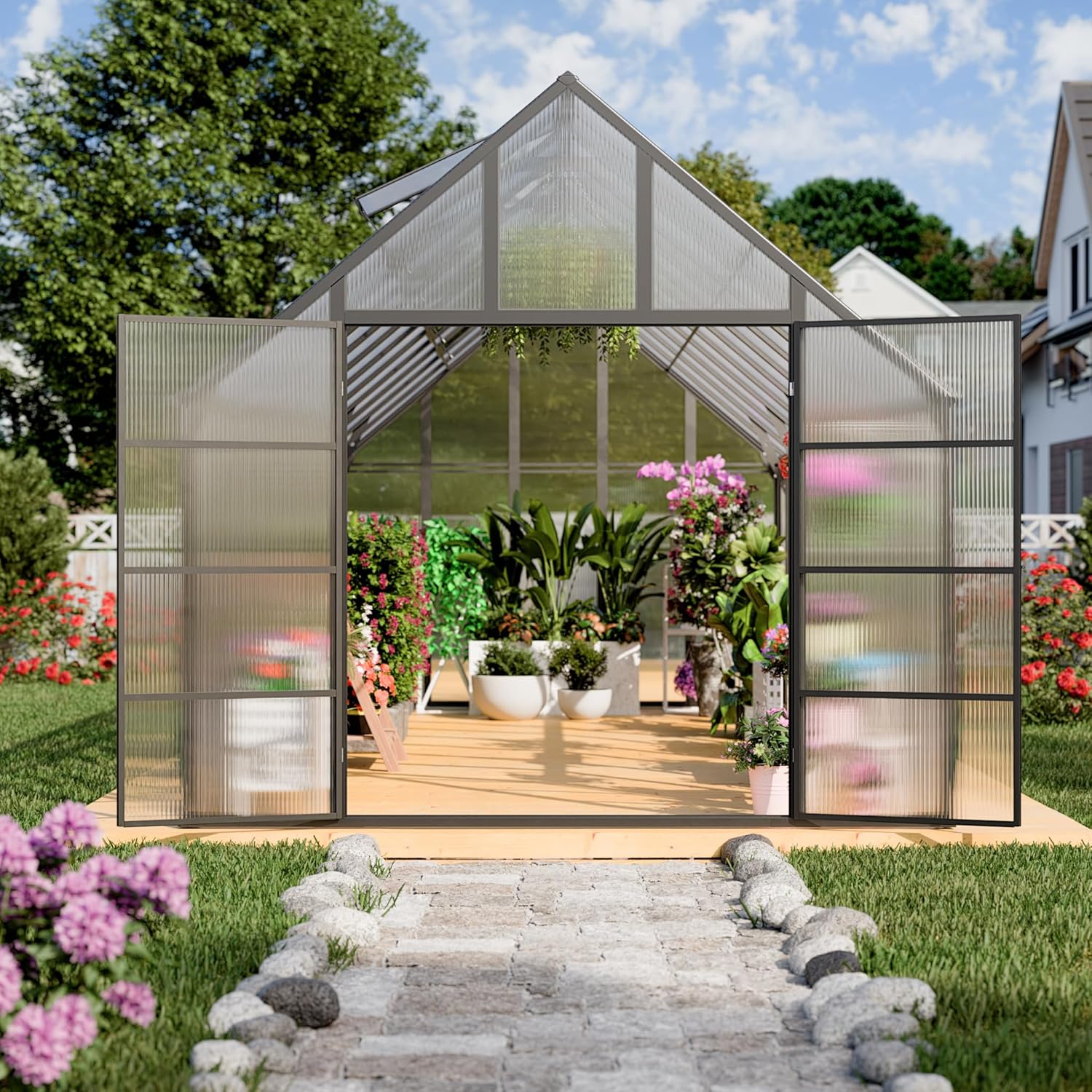 Step-by-step guide for buy heavy duty polycarbonate greenhouse, best large walk-in greenhouse for outdoor, should I buy a polycarbonate greenhouse, JULY'S SONG greenhouse pros cons, heavy duty greenhouse vs alternatives, polycarbonate greenhouse worth buying for garden - complete tutorial