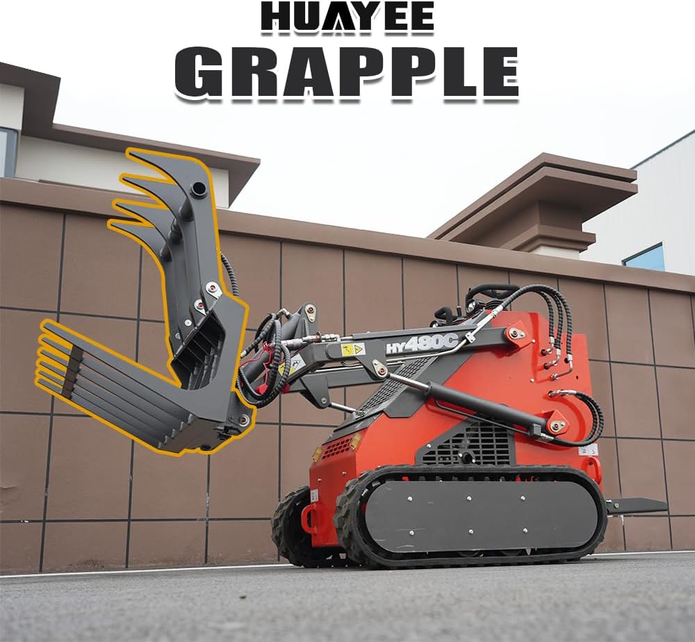 buy log grapple for mini skid steer,best skid steer log grapple,mini skid steer grapple vs others,log grapple attachment pros cons,hydraulic grapple for compact loader,worth buying skid steer grapple unboxing and complete package contents