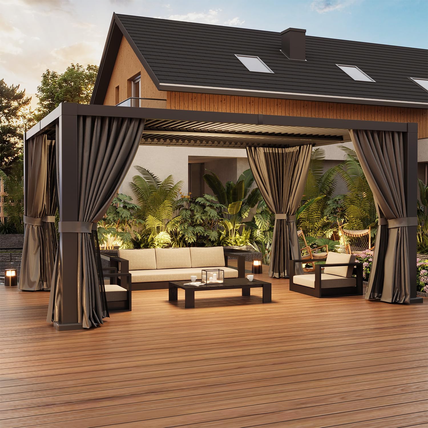 buy louvered aluminum pergola,best louvered pergola for patio,adjustable roof pergola pros cons,Jolydale pergola vs competitors,aluminum pergola worth buying,should I get a louvered pergola performance testing and real-world results for the Jolydale pergola