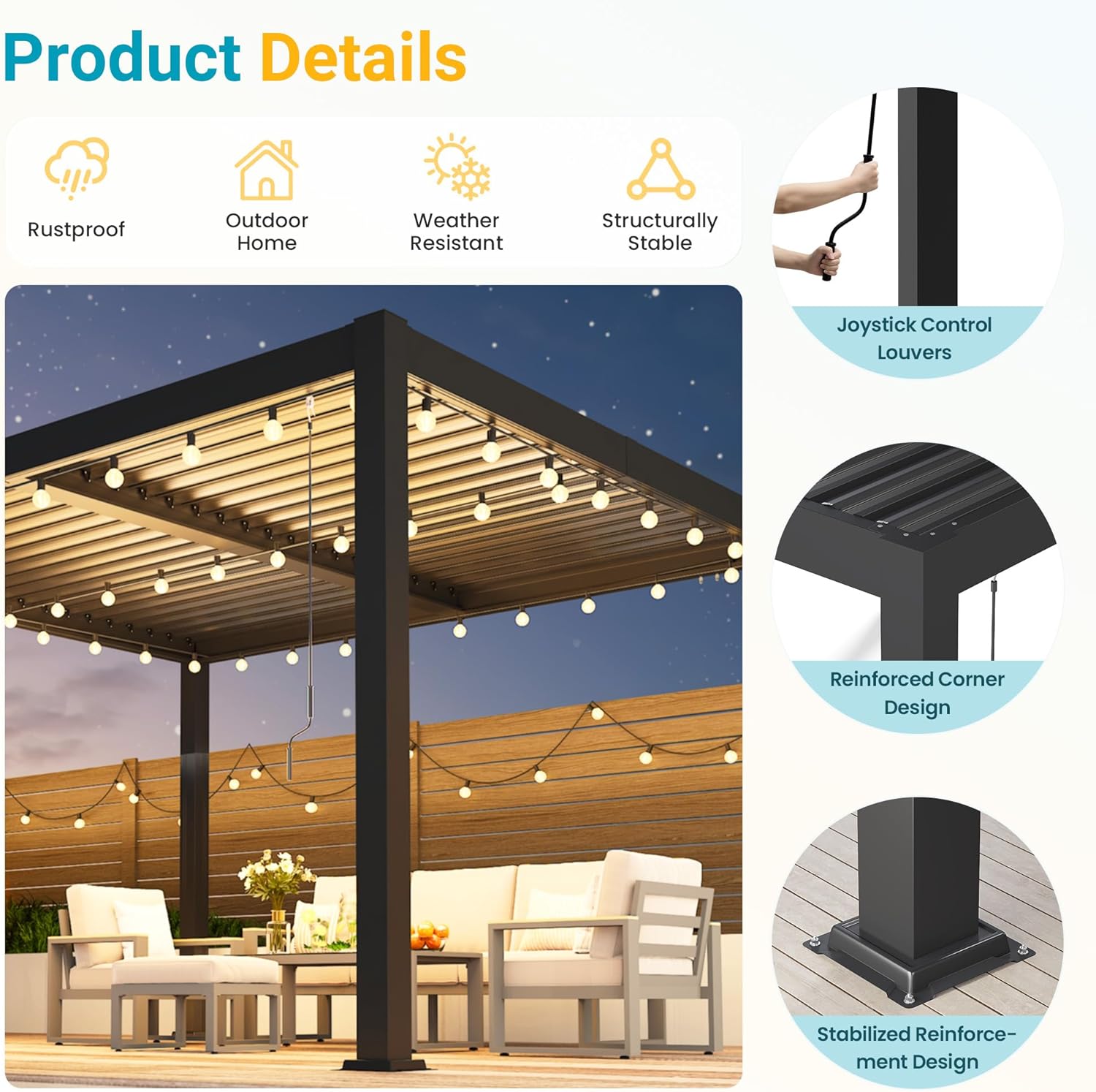 buy louvered pergola 10x12,should I buy a louvered pergola,louvered pergola pros cons,adjustable roof pergola worth buying,best metal pergola for patio,FansaFurn pergola honest review unboxing and complete package contents