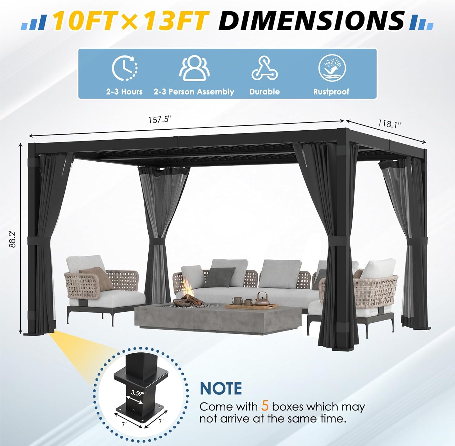 buy louvered pergola adjustable roof,should I buy a louvered pergola,louvered pergola adjustable roof pros cons,aluminum pergola vs retractable canopy,best waterproof pergola for patio,louvered pergola worth buying unboxing and complete package contents